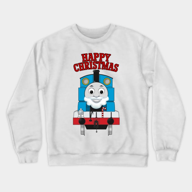 Thomas Happy Christmas Crewneck Sweatshirt by corzamoon